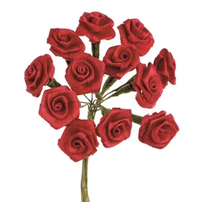 Dior rózsa - piros - 12 db