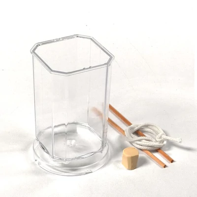 Gyertyaöntő forma - hasáb, 5x8 cm