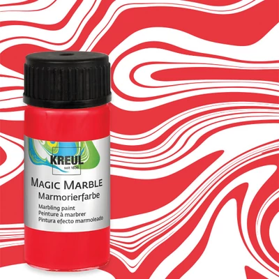 Márványozó festék, Kreul, 20 ml - piros