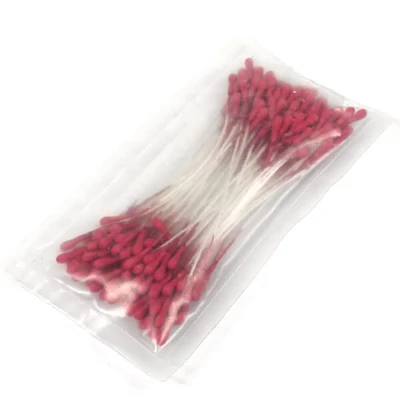 Virágbibe, virágporzó, 6 cm, 100 db - bordó