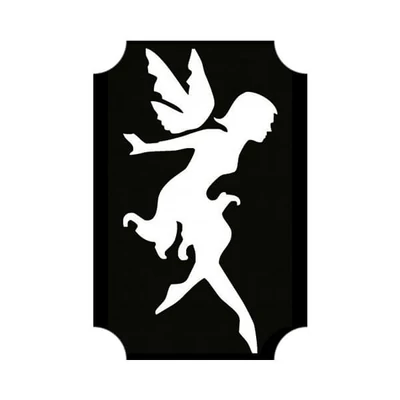 Tetováló sablon, öntapadós stencil - Tündér 03