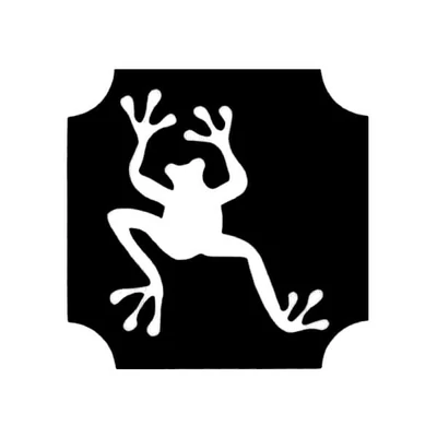 Tetováló sablon, öntapadós stencil - Béka 01