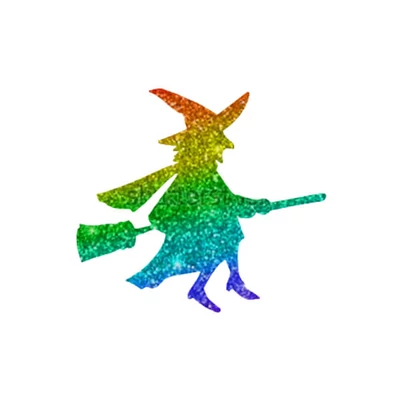 Tetováló sablon, öntapadós stencil - Boszorkány 01