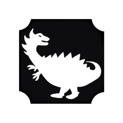 Tetováló sablon, öntapadós stencil - Dínó 01