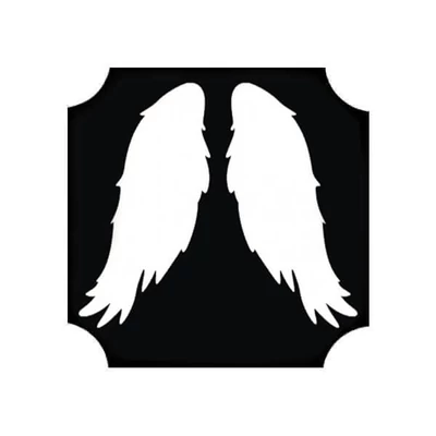 Tetováló sablon, öntapadós stencil - Angyalszárny 01