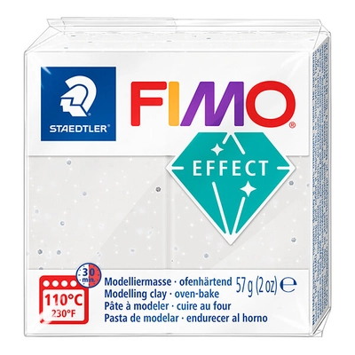 FIMO Effect süthető gyurma, 57 g - kőhatású fehér gránit (8010-003)