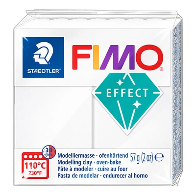 FIMO Effect süthető gyurma, 57 g - áttetsző fehér (8010-014)