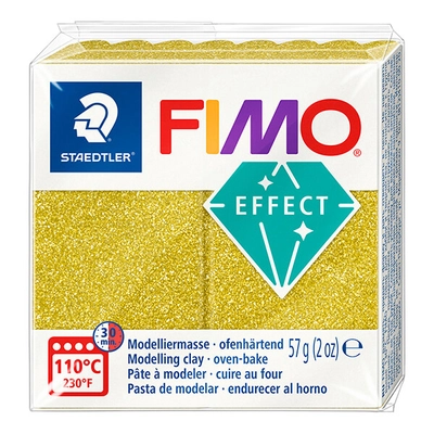 FIMO Effect süthető gyurma, 57 g - csillámos arany (8010-112)