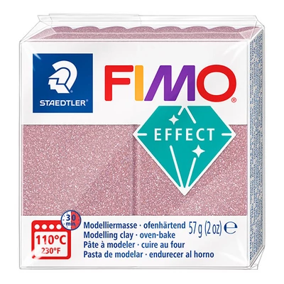 FIMO Effect süthető gyurma, 57 g - csillámos rózsa arany (8010-212)