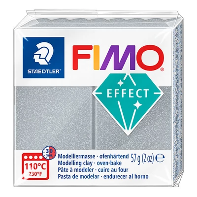 FIMO Effect süthető gyurma, 57 g - metál ezüst (8010-81)