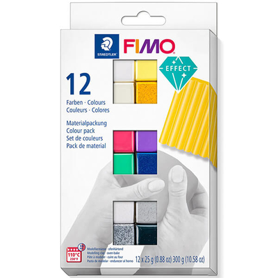 FIMO Effect Colour Pack süthető gyurma készlet, 12x25 g
