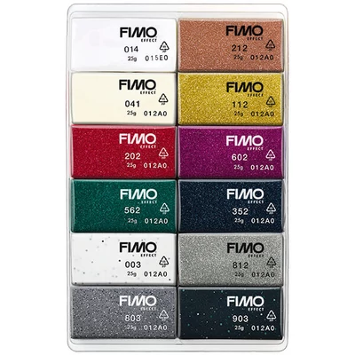 FIMO Effect Colour Pack süthető gyurma készlet, 12x25 g