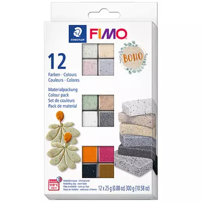 FIMO Effect Colour Pack süthető gyurma készlet, 12x25 g - Boho