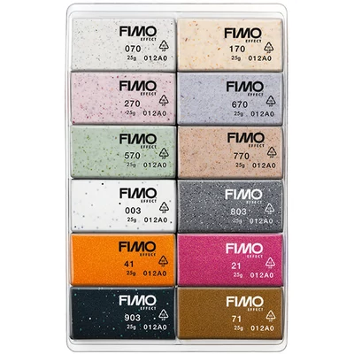 FIMO Effect Colour Pack süthető gyurma készlet, 12x25 g - Boho