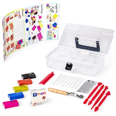 FIMO Tool box betűnyomó Leather süthető gyurma készlet