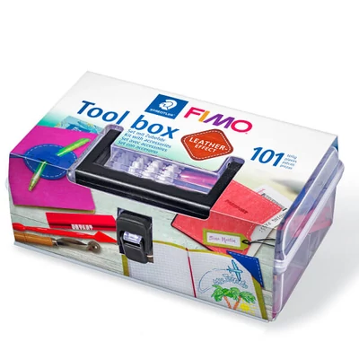 FIMO Tool box betűnyomó Leather süthető gyurma készlet