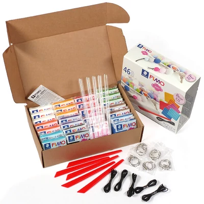 FIMO Soft Basic XXL Set süthető gyurma készlet, 26x57 g kiegészítőkkel