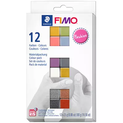 FIMO Soft Colour Pack süthető gyurma készlet, 12x25 g - Fashion Colours