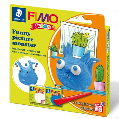 FIMO Kids süthető gyurma készlet, 2x42 g - Funny picture monster, vicces kép szörnyeteg