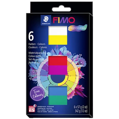 FIMO Professional Colour Pack süthető gyurma készlet, 6x57 g - True Colours