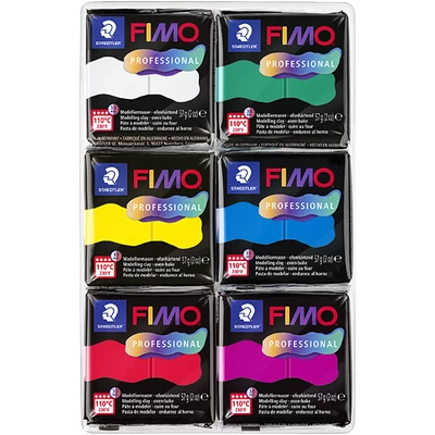 FIMO Professional Colour Pack süthető gyurma készlet, 6x57 g - True Colours
