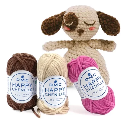 DMC Happy Chenille amigurumi zseníliafonal, 15 g - különféle színekben