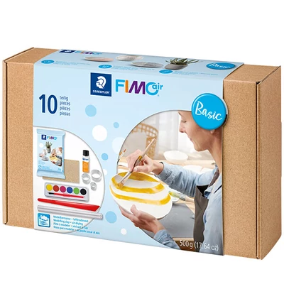 FIMO Air Basic Set gyurma készlet, 500 g kiegészítőkkel