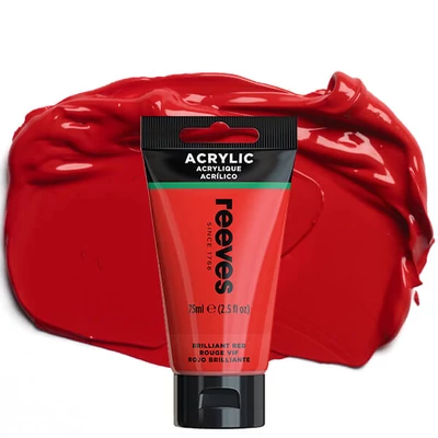 Reeves akrilfesték, 75 ml - brilliant red
