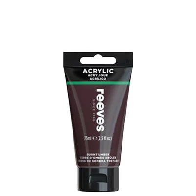 Reeves akrilfesték, 75 ml - burnt umber