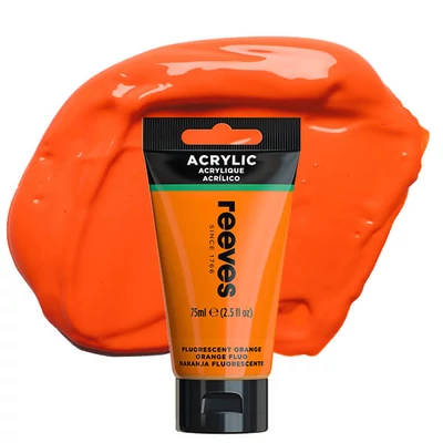 Reeves akrilfesték, 75 ml - fluorescent orange