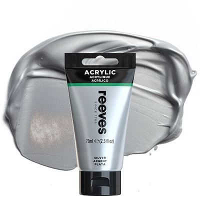 Reeves akrilfesték, 75 ml - silver