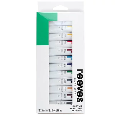 Reeves akrilfesték készlet, 12x12 ml