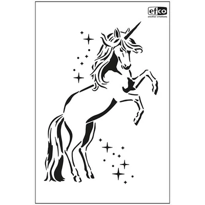 Stencil, 21x30 cm - Unikornis