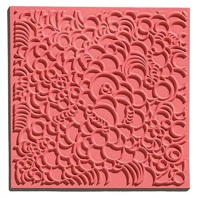 Felületmintázó gumilap, 9x9 cm - Bubbles