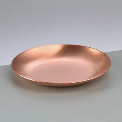 Tűzzománc vörösréz alap - kerek tál, 120 mm