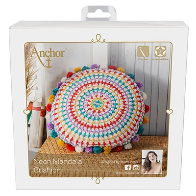 Anchor Mandala párna horgoló készlet - Neon