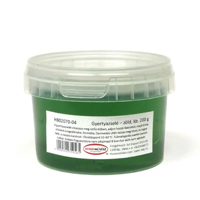 Gyertyazselé, színes - zöld