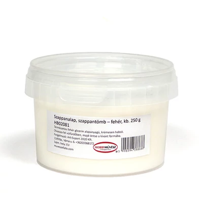 Szappantömb, szappanalap, 250 g - fehér