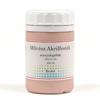 Művész akrilfesték, 250 ml - bicolor, 105, aranysárga/kék