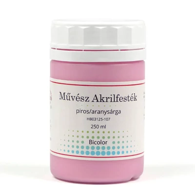 Művész akrilfesték, 250 ml - bicolor, 107, piros/aranysárga