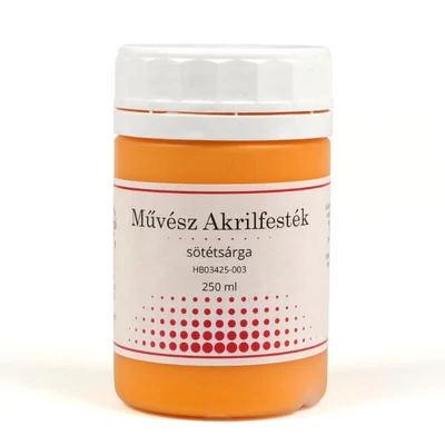Művész akrilfesték, 250 ml - matt, 003, sötétsárga