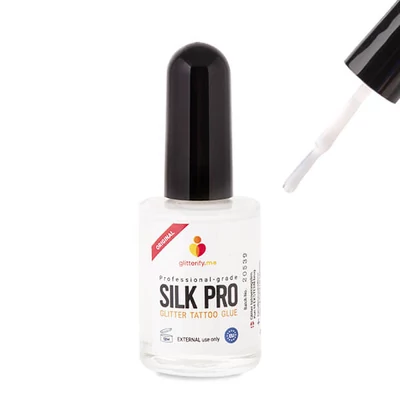 Tetováló ragasztó csillámporokhoz, Silk Pro, 16 ml