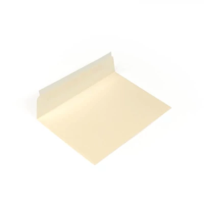 Curios metál boríték, C6, 11x16cm - fehérarany