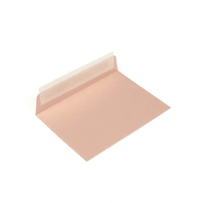 Curios metál boríték, C6, 11x16cm - rózsaarany