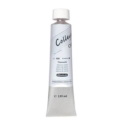 Schmincke College olajfesték, 120 ml - 100, titanium white