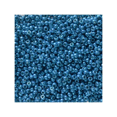 Miyuki japán üveggyöngy, kásagyöngy 11/0 - Duracoat Galvanized Dark Capri Blue