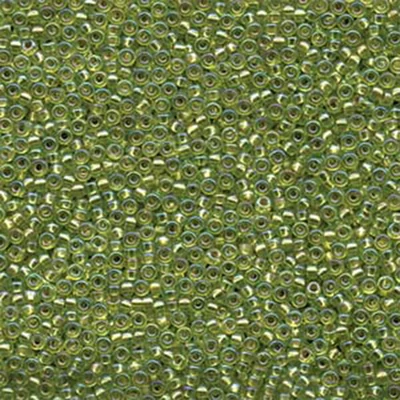 Miyuki japán üveggyöngy, kásagyöngy 11/0 - Silver Lined Chartreuse