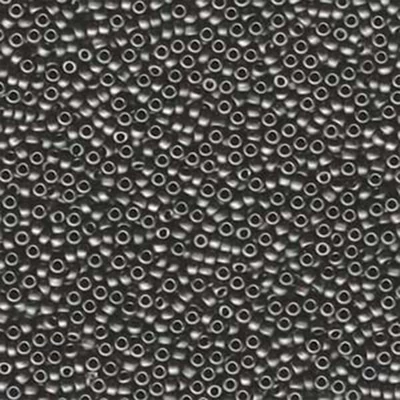 Miyuki japán üveggyöngy, kásagyöngy 11/0 - Matte Dark Gray