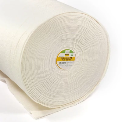Vlieseline 268 53616399 – takaró vlies, 244 cm széles, bamboo mix, bambusz és pamut