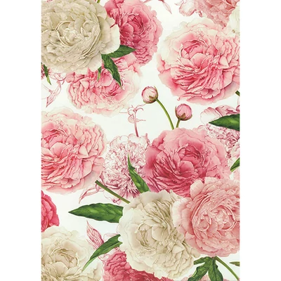 Tassotti decoupage papír - pünkösdirózsa